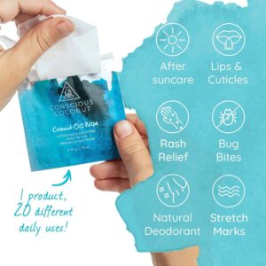 Travel Coconut Oil Wipes