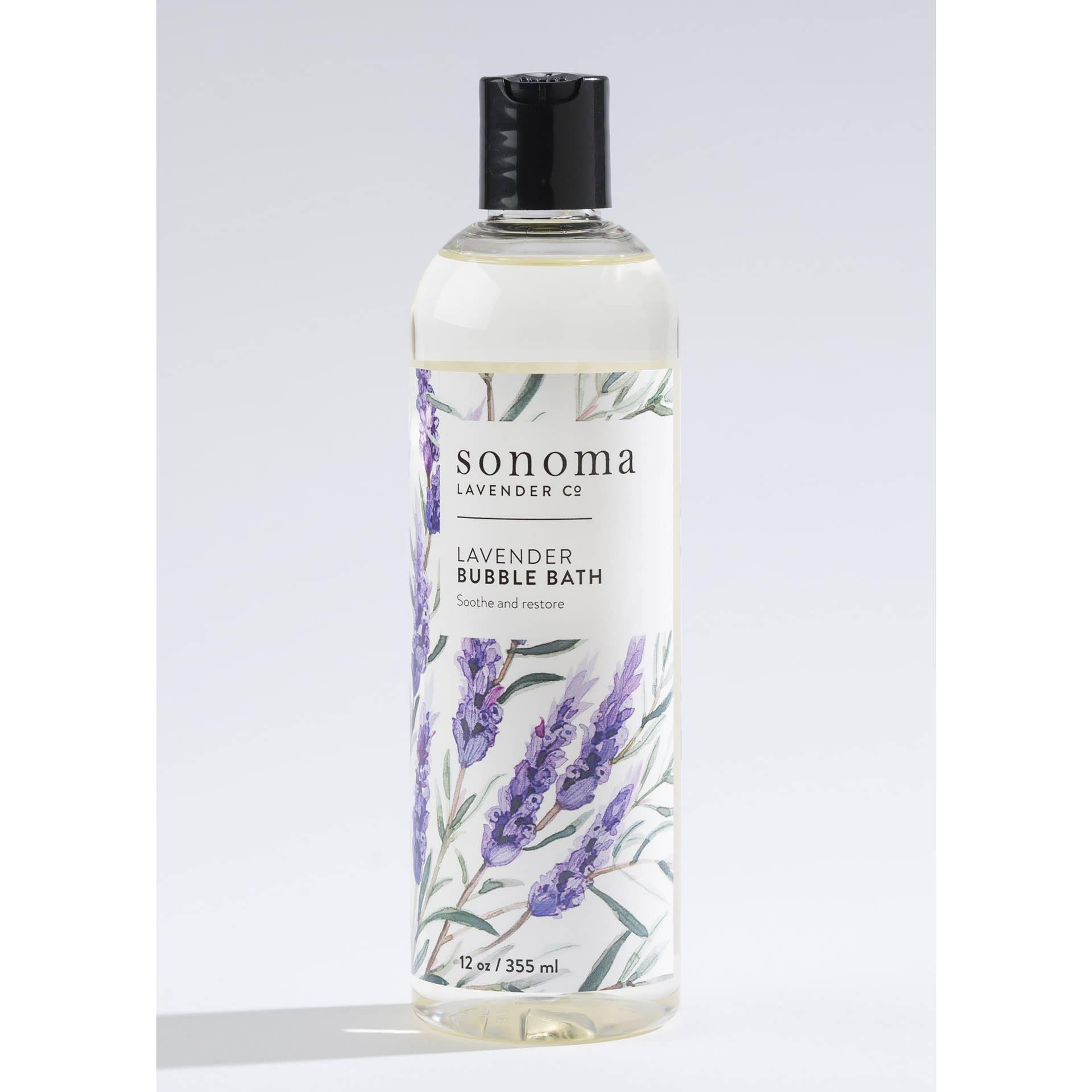 Lavender bubble bath