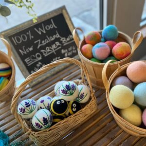 100% wool dryer balls from New Zealand