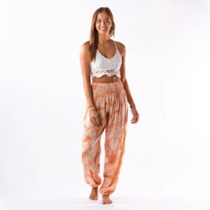 Sunset Orange Harem Pants