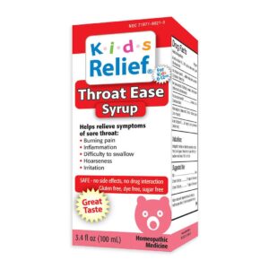 Kids Relief Throat Ease Syrup for Kids 0-12 Years