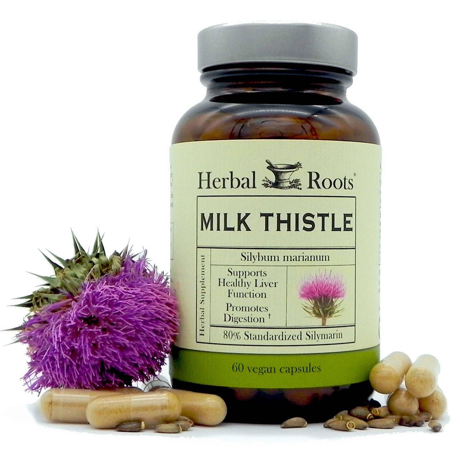 Herbal Roots Milk Thistle Capsules