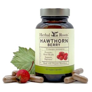 Herbal Roots Organic Hawthorn Berry Capsules
