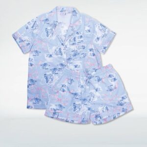 High Tea Pj Set with Shorts & Short Sleeve Top