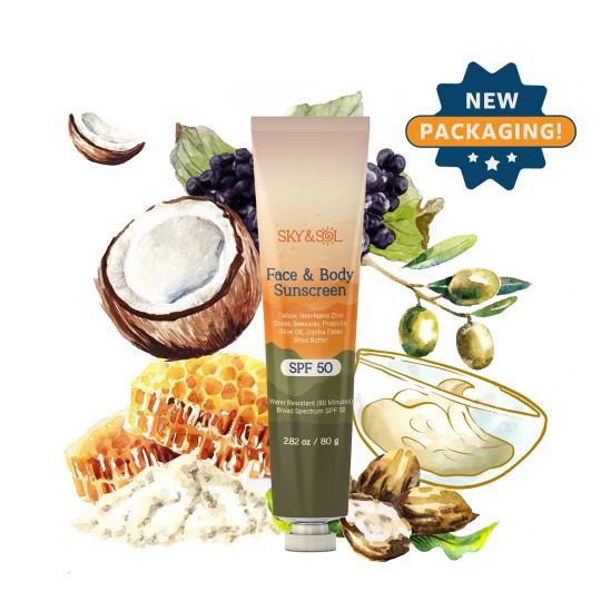 Sky and Sol Face and Body Sunscreen Spf 50