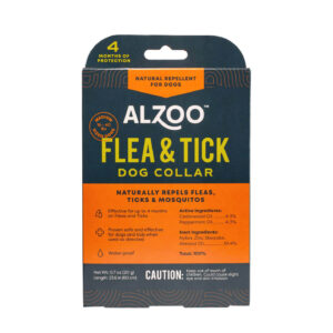 ALZOO Plant-Oil Based Repellent Diffusing Dog Collar