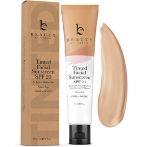 Beauty By Earth Tinted Mineral Facial Sunscreen Lotion SPF 20, 2oz