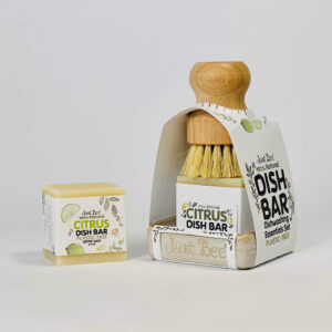 Citrus Dish Bar Essentials Set - Plastic Free By Just Bee
