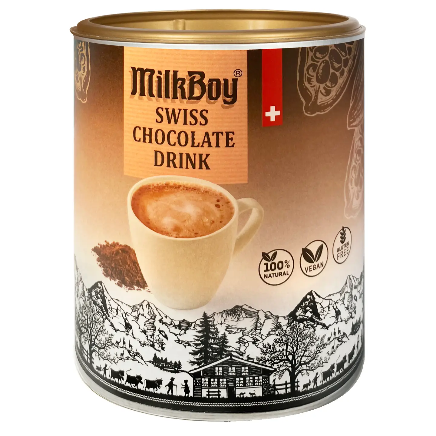 Milkboy Swiss Hot Cocoa 12oz. - New 100% Natural