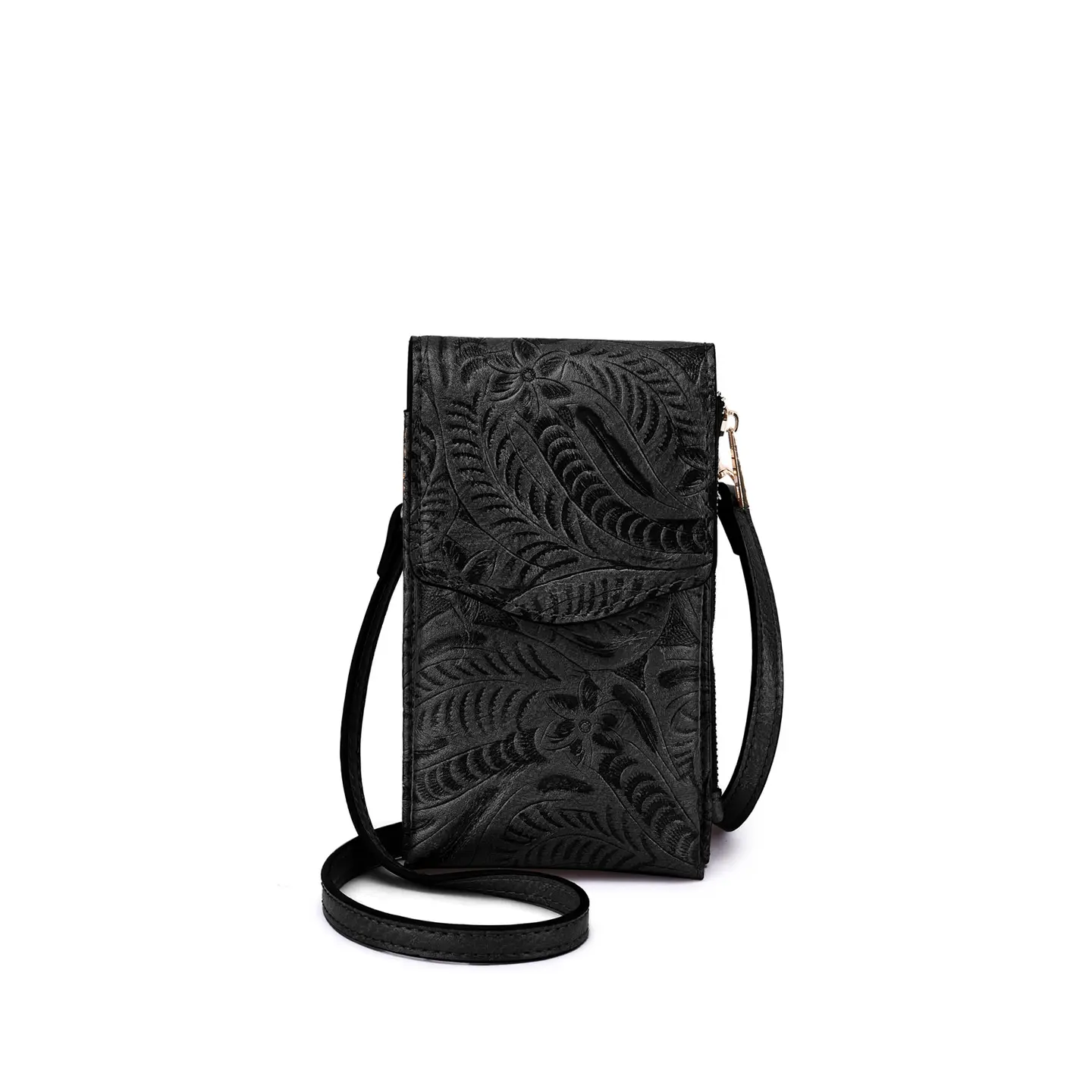 Vegan Leather Cellphone Holder with Coin Pouch - Image 6