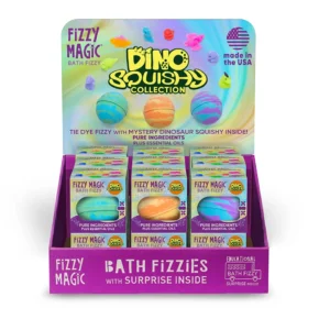 Bath Bombs, Tie Dye Mystery Dinosaur Squishy Inside