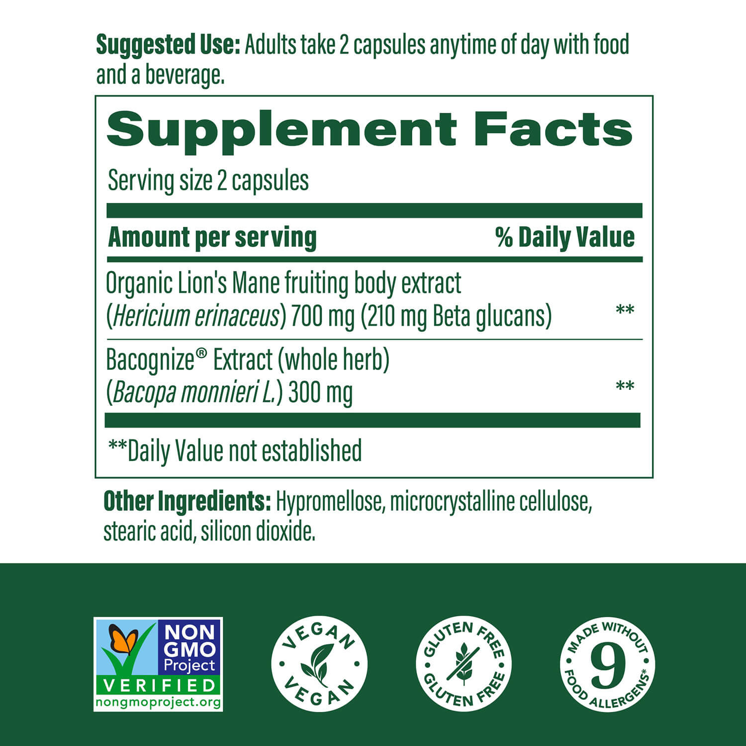 Megafood superfood mushroom Focus Support - Image 2