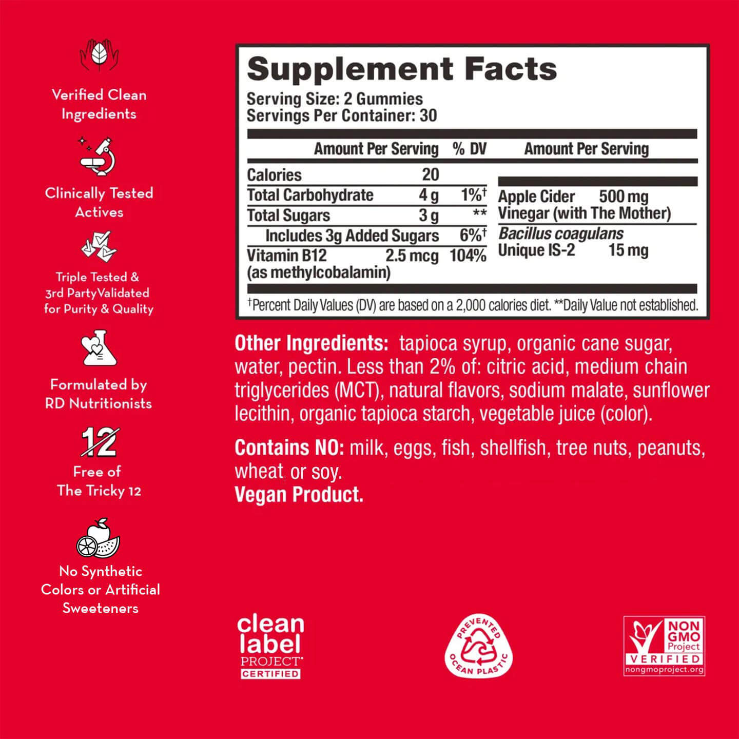 HUM Pro Acv Gummies For Digestive Health & Supports Metabolism - Image 2