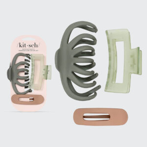 Kitsch: Recycled Plastic Assorted Claw Clip Set 3pc - Octopus