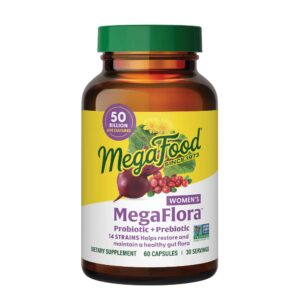 MegaFlora® Women's Probiotic + Prebiotic - 14 Strains - 50 Billion live cultures