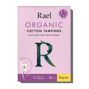 Rael Organic Cotton Tampons With Compact Applicator
