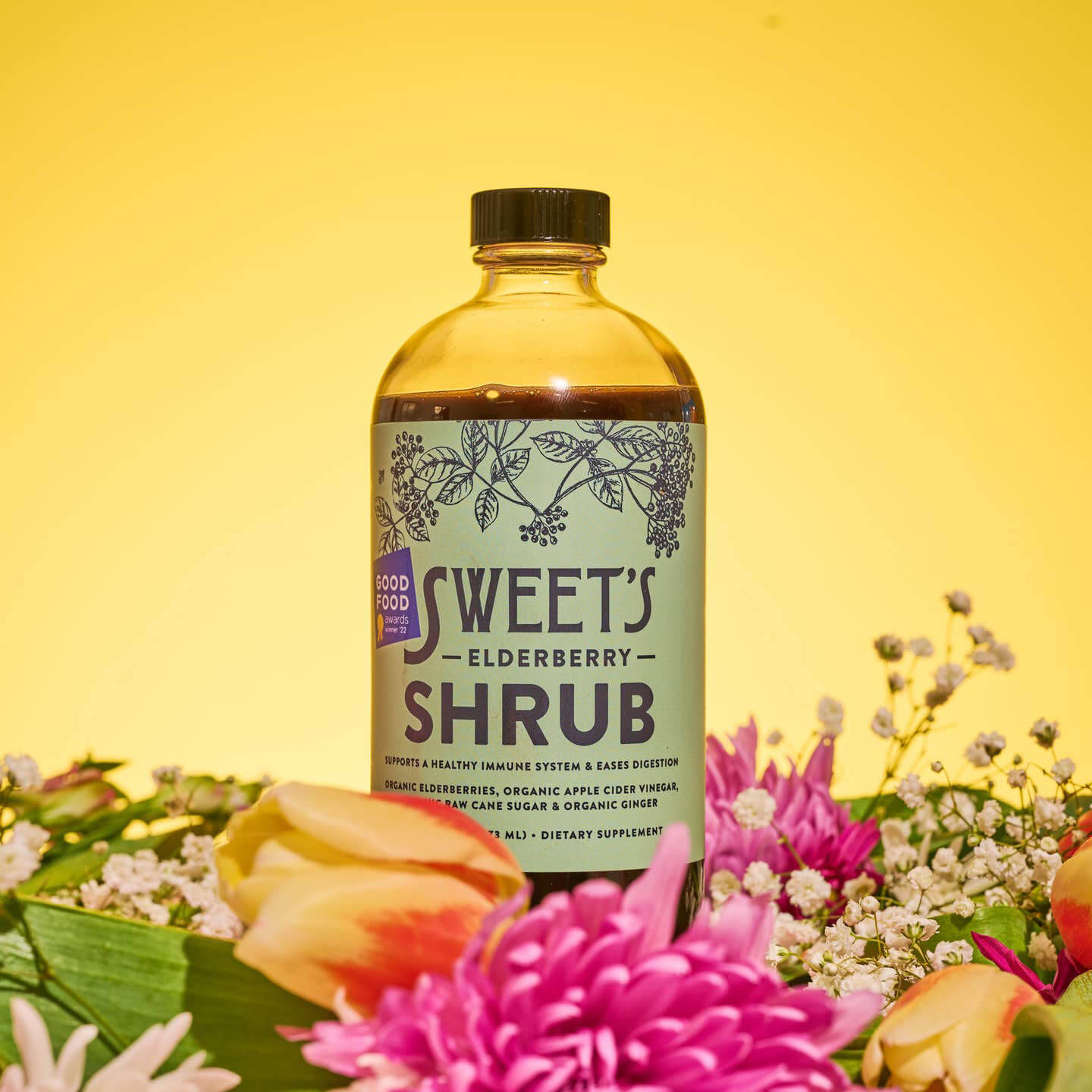 Sweet’s Elderberry Shrub - 16 oz - Immune/Gut Health + Drink Mixer