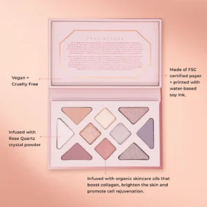 ATHR Beauty Rose Quartz Crystal Eyeshadow Palette