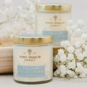 White Sparrow Farmacy Tallow Cold Cream - Make Up Remover & Shave Oil