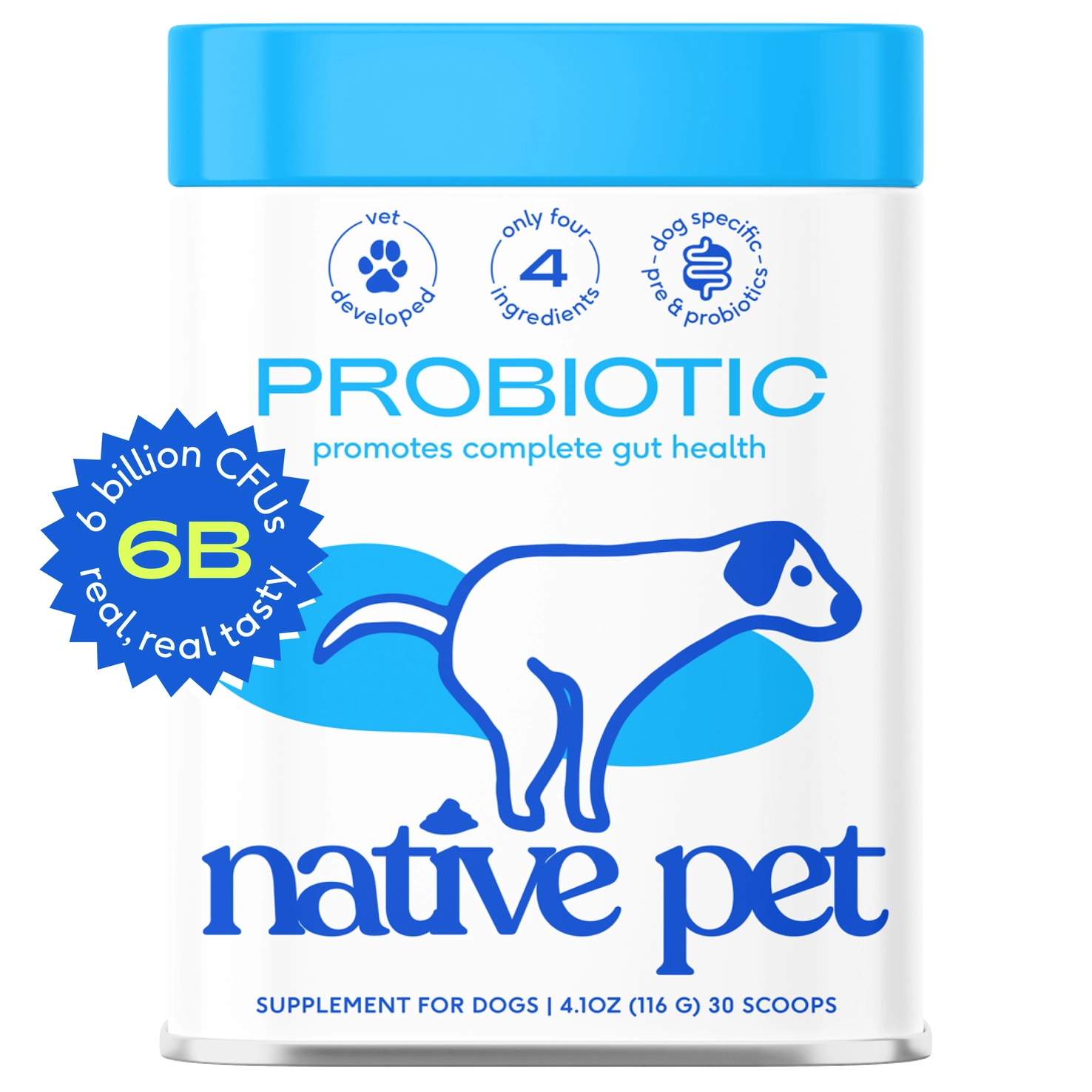 Native Pet Probiotic & Prebiotic Powder Vet-Formulated Supplement