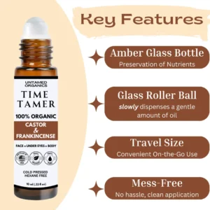 Time Tamer Organic Frankincense and Castor Oil Roller