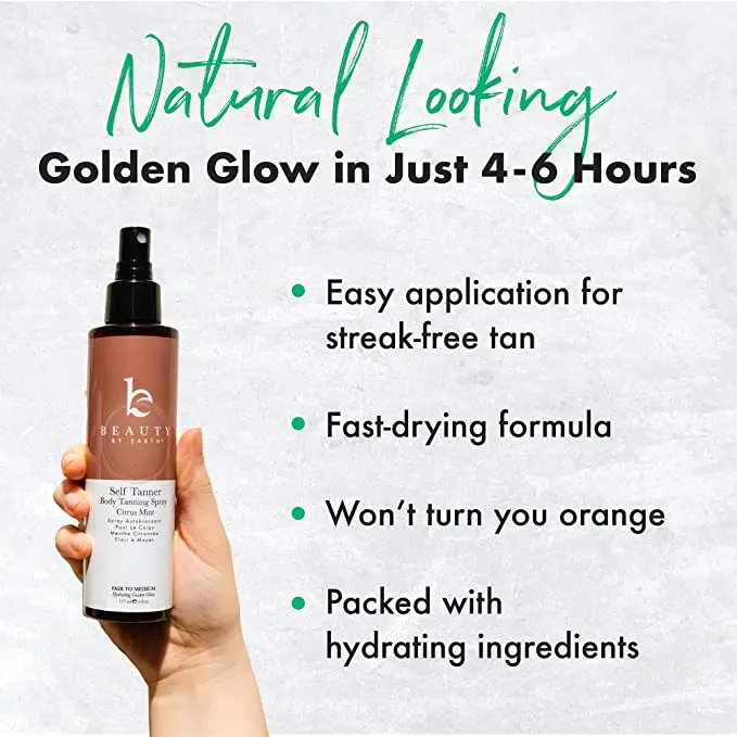 Beauty By Earth Self Tanner Body Spray 6oz - Image 2