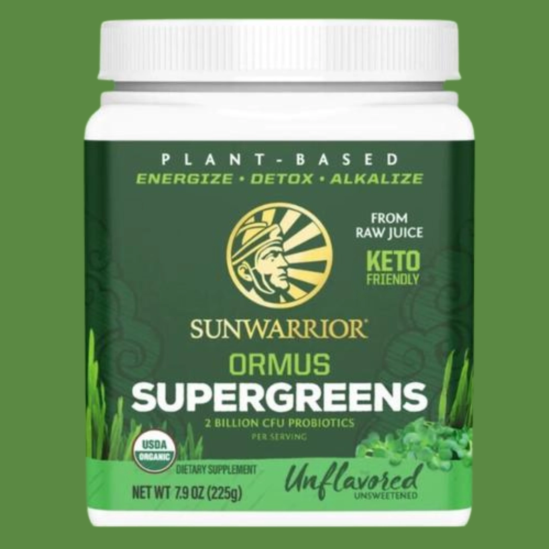 Sunwarrior Ormus Unflavored Supergreens - Plant-Based Probiotics