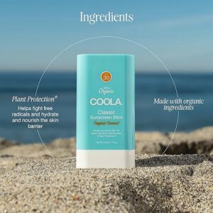 COOLA Organic Face Sunscreen SPF 30 Sunblock Lotion Stick