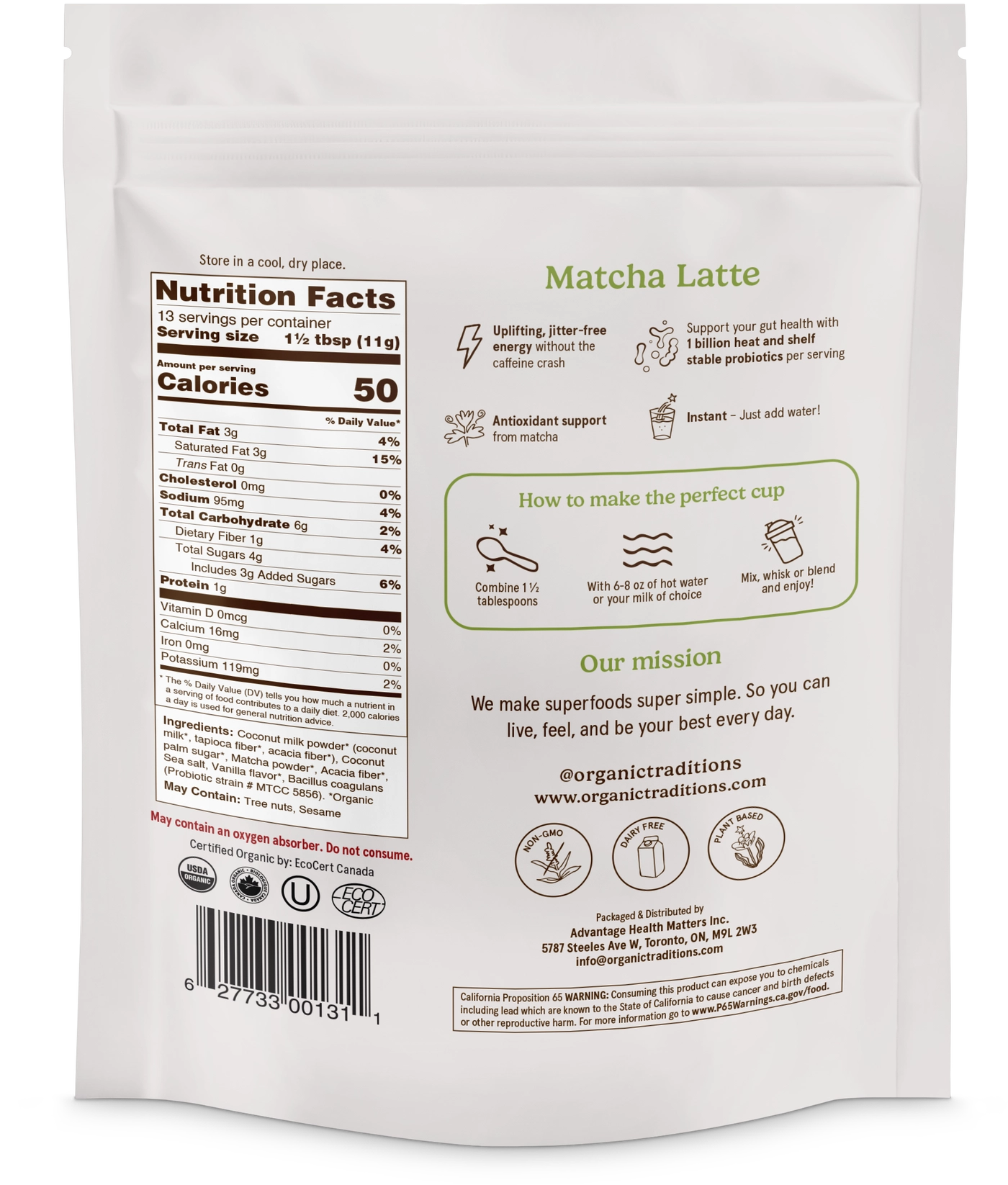 Matcha Latte with Probiotics - Image 2