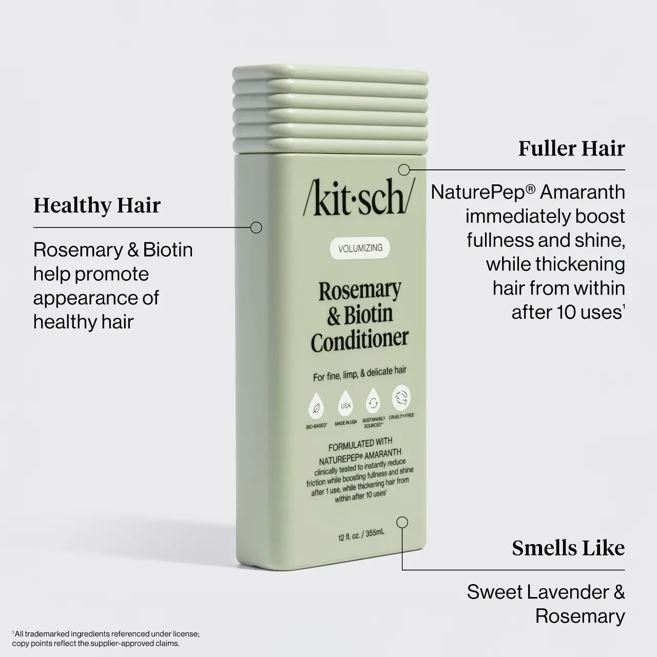 Kitsch Volumizing Rosemary & Biotin Shampoo and Conditioner - Image 3