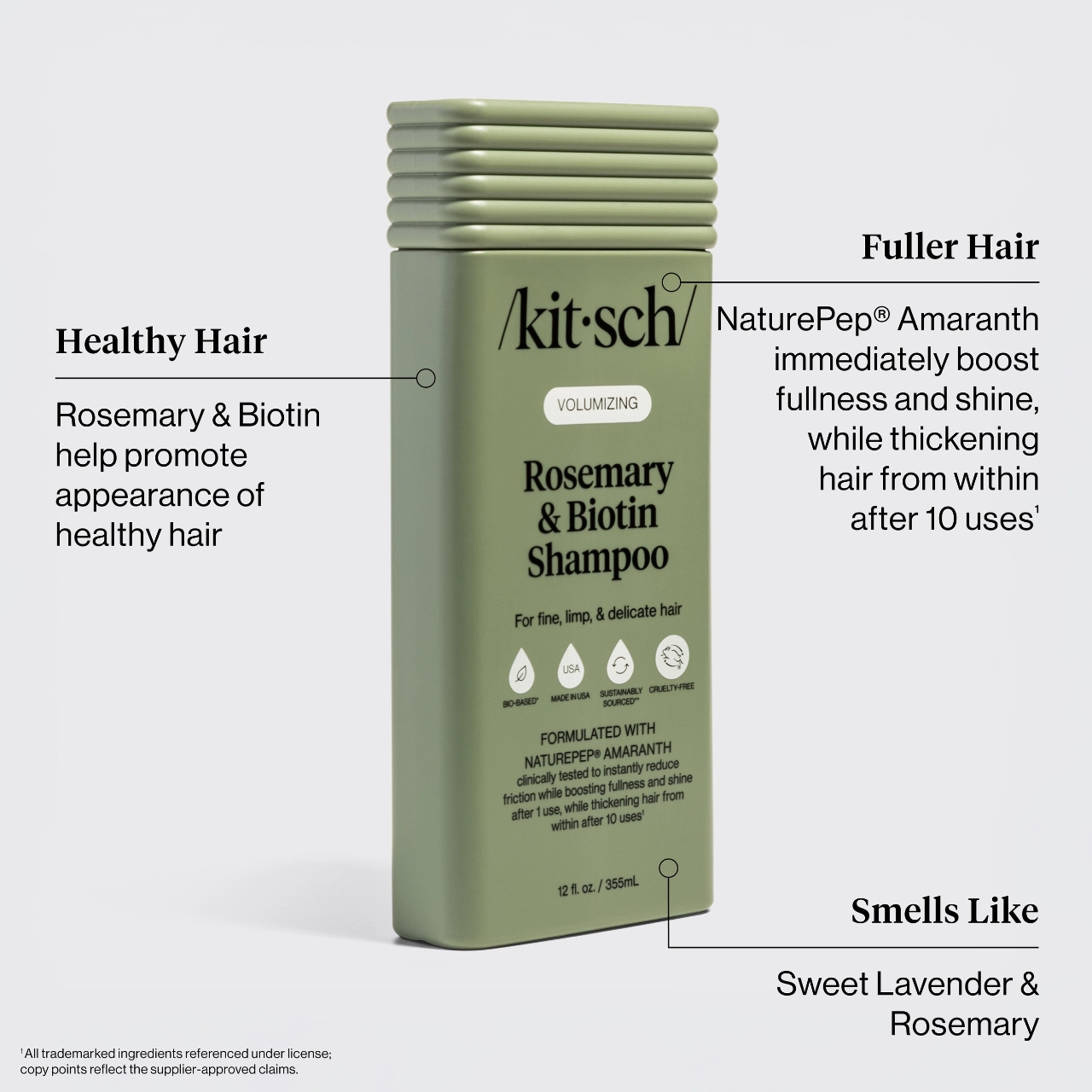 Kitsch Volumizing Rosemary & Biotin Shampoo and Conditioner - Image 2