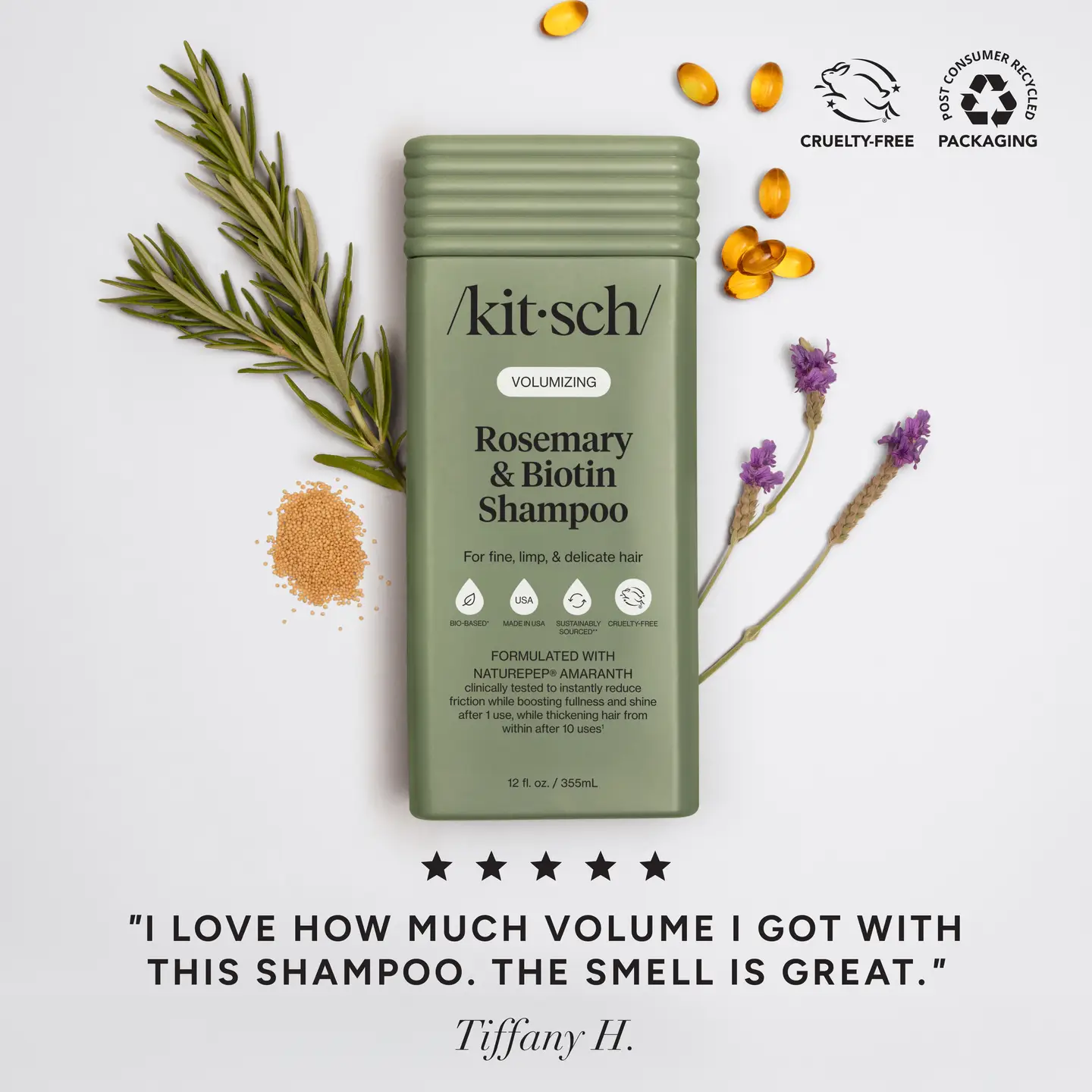 Kitsch Volumizing Rosemary & Biotin Shampoo and Conditioner